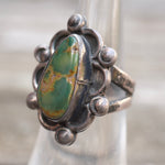 Vintage Sterling Turquoise Ring 5.75