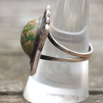 Vintage Sterling Turquoise Ring 8.5