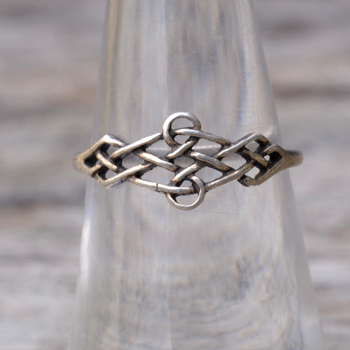 Vintage Sterling Braided Ring 6.25