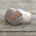 Vintage Sterling WWII Sweetheart Ring 9