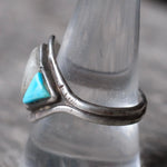 Vintage Sterling Turquoise and MOP Inlay Ring 10