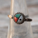 Vintage Sterling Zuni Sunface Ring 6.5