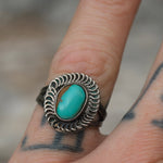 Vintage Sterling Turquoise Ring 5
