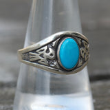 1980's Vintage Turquoise Thunderbird Ring