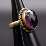 Vintage Sterling Purple Stone Ring 5.25
