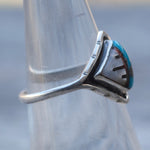 Vintage Sterling Zuni Inlay Band 6.5