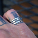 Vintage Sterling Southwestern Band Ring 7.25