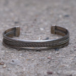Vintage Sterling Silver Braided Cuff