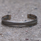Vintage Sterling Silver Braided Cuff