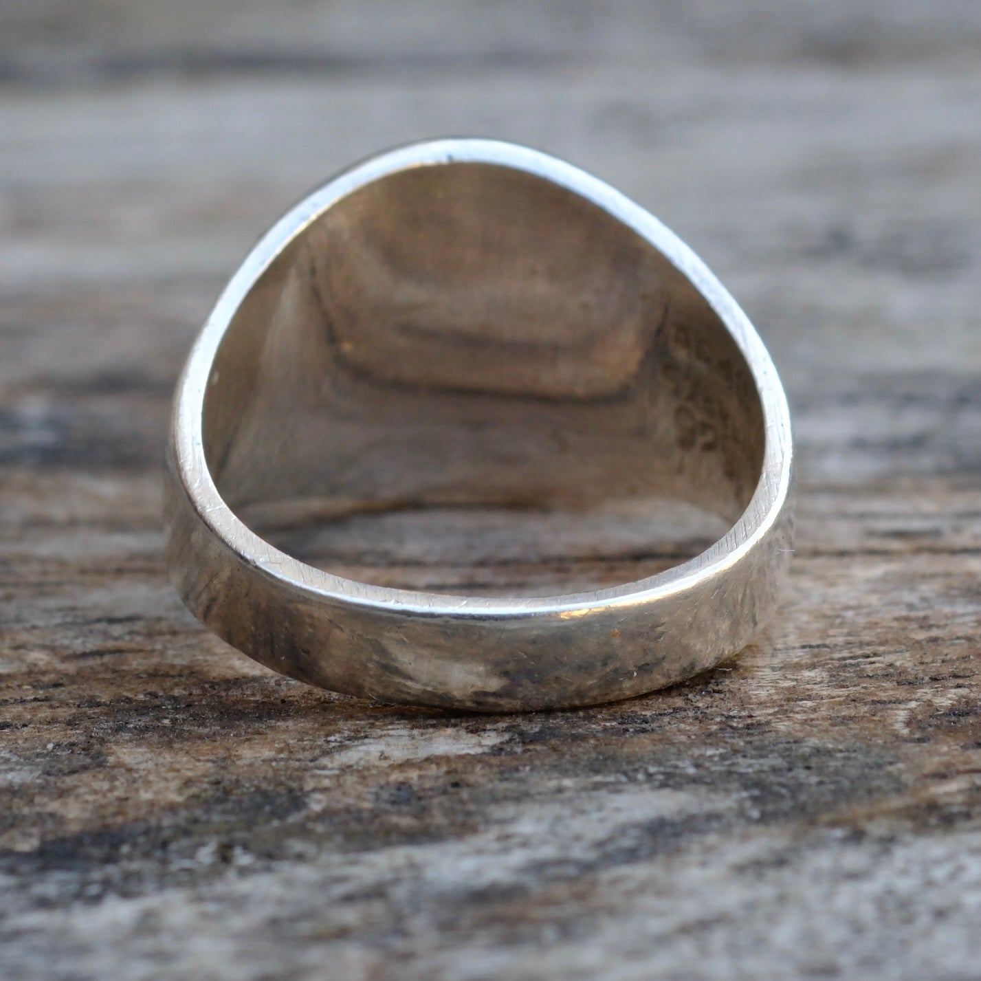 Vintage Sterling Aztec Calendar Ring 6