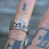 Vintage Sterling Silver Music Band 5