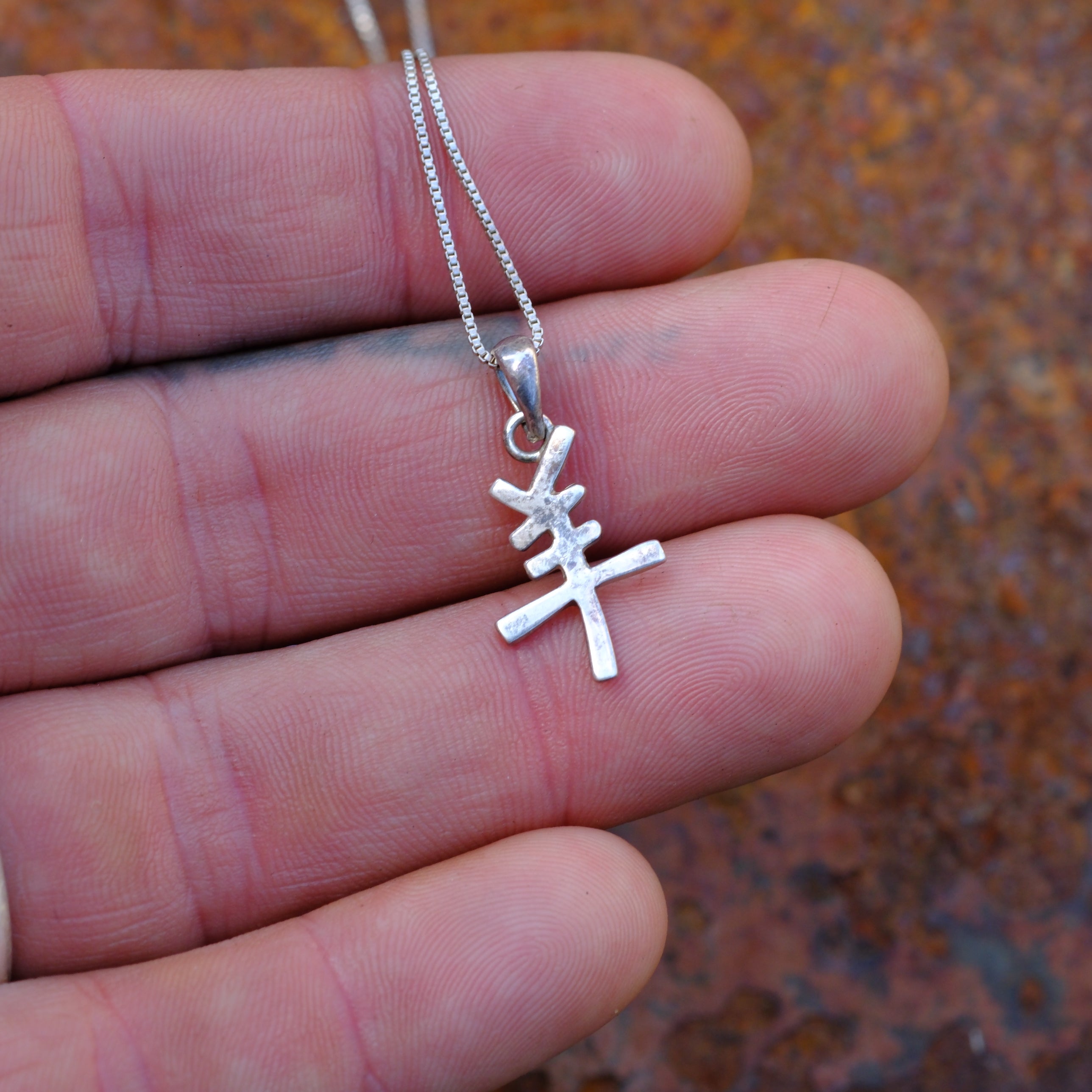 Vintage Sterling Silver Chinese Zodiac 'Sheep' Necklace