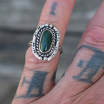 Vintage Sterling Chrysocolla Roper Ring 5
