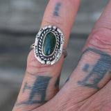 Vintage Sterling Chrysocolla Roper Ring 5