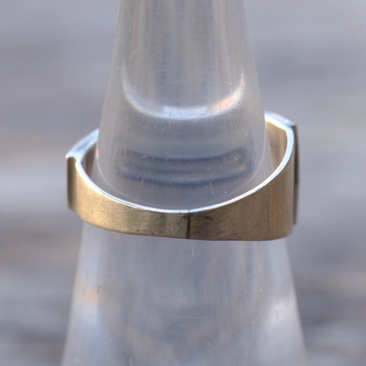 Vintage Sterling Multistone Inlay Band Ring 6
