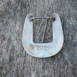 Vintage Sterling Western Silversmiths Hand Engraved Belt Buckle