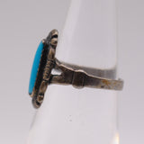 Vintage Sterling Turquoise Ring 3.75