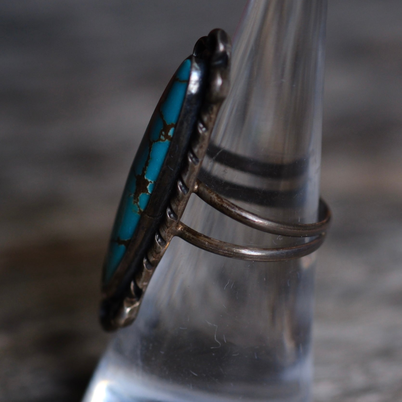 Vintage Sterling Turquoise Ring 6