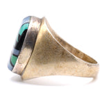 Vintage Sterling Zuni Inlay Ring 9