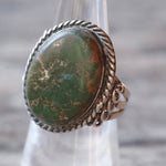 Vintage Sterling Royston Turquoise Ring 6.5