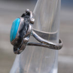Vintage Sterling Turquoise Ring 5.75