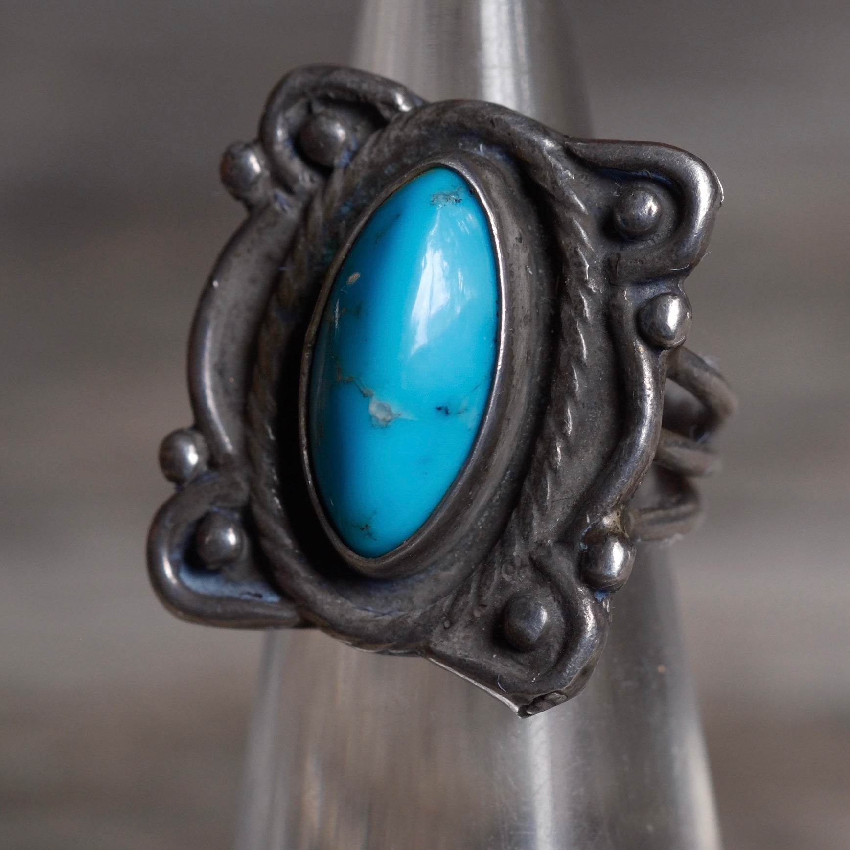 Vintage Sterling Turquoise Ring 3