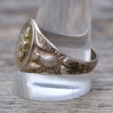 Vintage Sterling USN Signet Ring 12.75