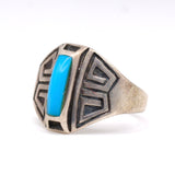 Vintage Sterling Turquoise Ring 10