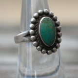 Vintage Sterling Turquoise Ring 6.25
