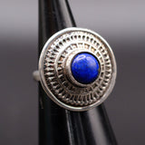 Vintage Sterling Lapis Ring 3.5