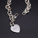 Vintage Sterling Silver TIFFANY'S Heart Bracelet