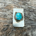 Vintage Sterling Turquoise Money Clip