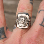 Vintage 1950’s Mexican Biker Ring 8.75