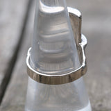 Vintage White Bronze Biker Ring 9