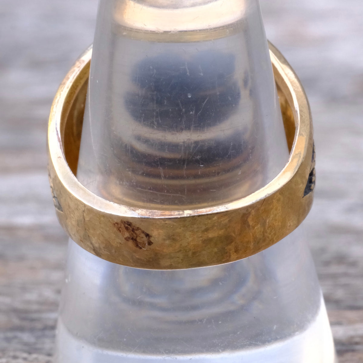 Vintage 10K Gold Filled Agate Signet Ring 9.75