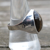 Vintage Sterling Tigers Eye Cabochon Ring 9.5