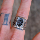 Vintage Sterling Centurion Signet Ring 10