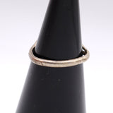 Vintage Sterling Mother OF Pearl and Coral Feather Ring 3.75