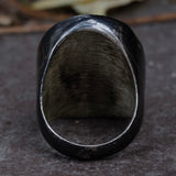 Vintage Sterling Zuni Inlay Ram Ring 10