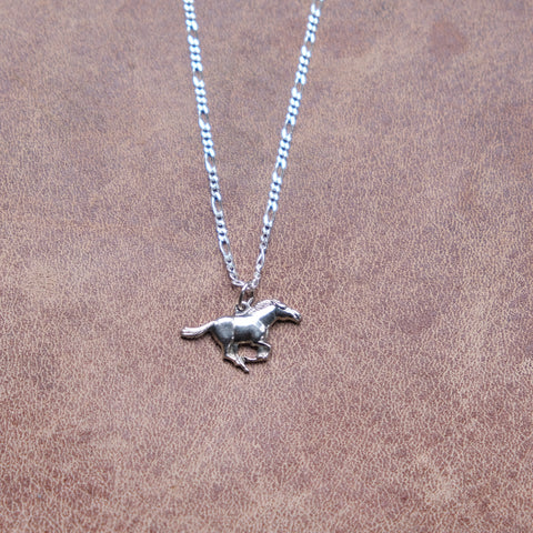 Vintage Sterling Horse Necklace