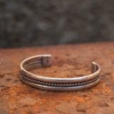 Vintage Sterling Silver Braided Cuff