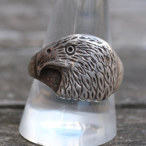 Vintage Sterling Eagle Ring 11.25