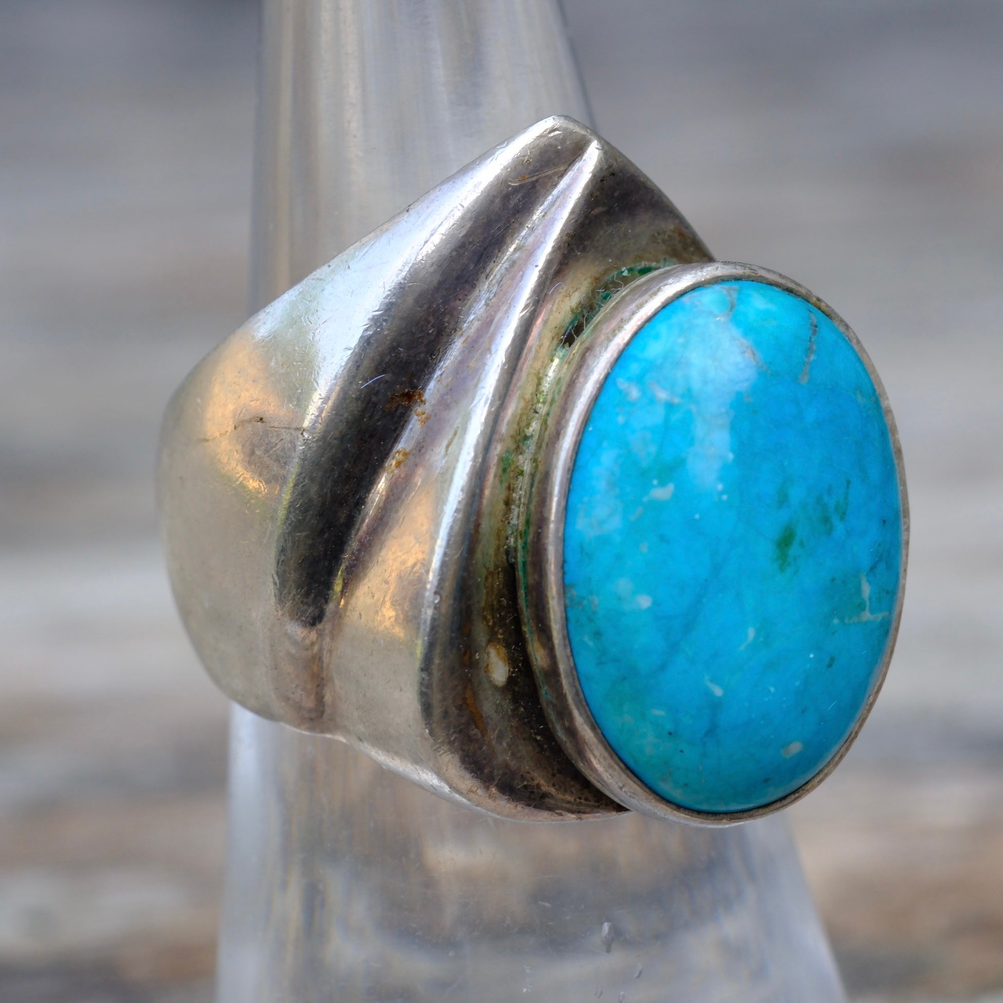 Vintage Sterling Turquoise Ring 7