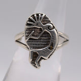 Vintage Sterling Silver Kokopelli Ring 6.25