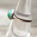 Vintage Sterling Green Stone Ring 6