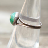 Vintage Sterling Green Stone Ring 6