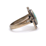 Vintage Sterling Turquoise Ring 5.75