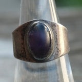 Vintage Sterling Amethyst Band 6.5