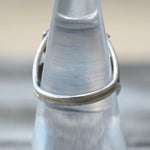 Vintage Sterling Coral Feather Ring 6.5
