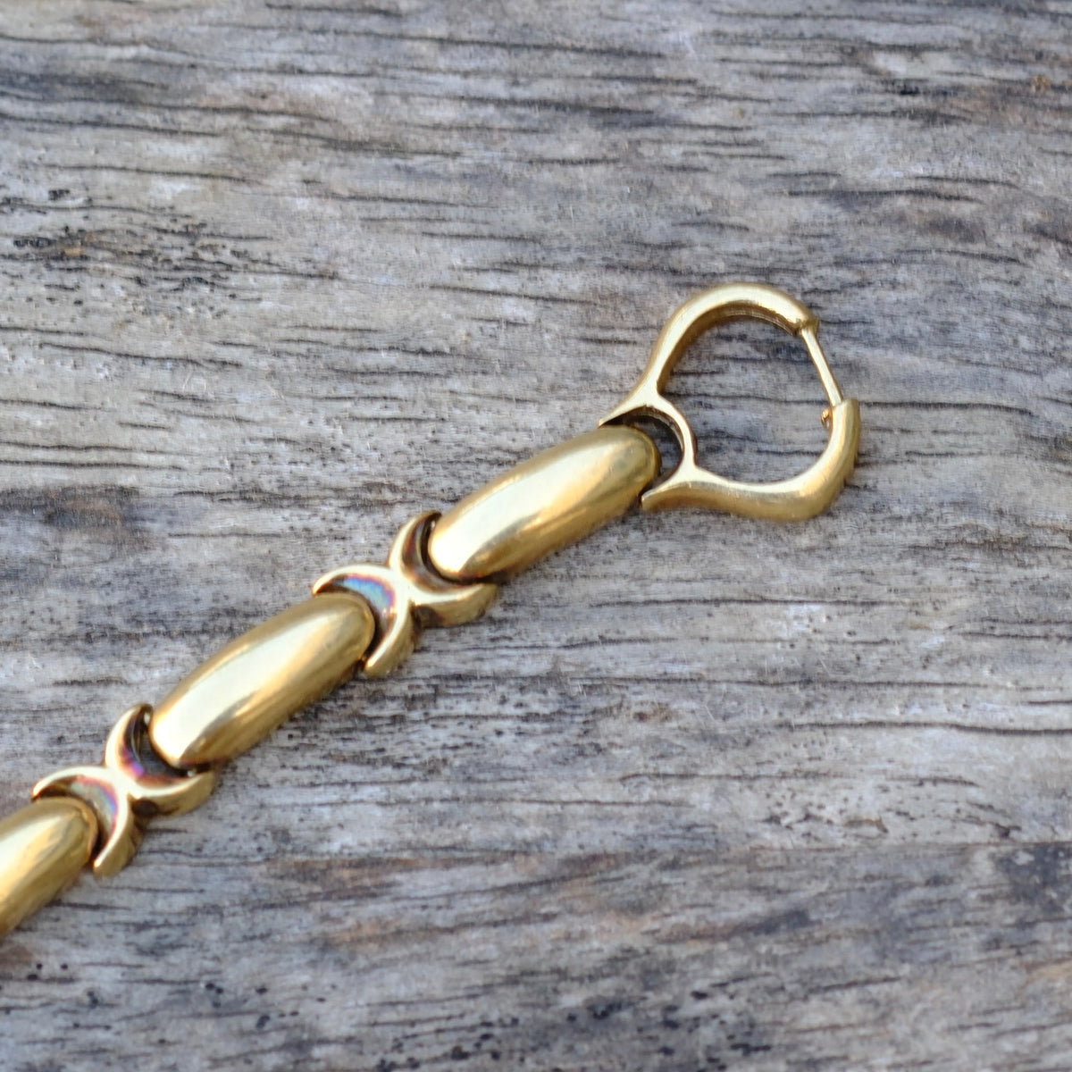Vintage 14K Gold X Bracelet 7" 21.6 Grams
